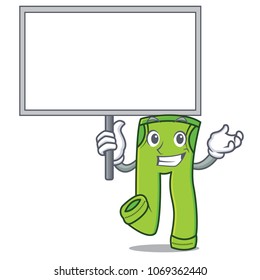 Bring board pants character cartoon style vector illustration
