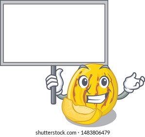 Bring board pepino melon isolated in the mascot