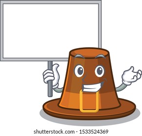 Bring board pilgrims hat in the mascot cupboard