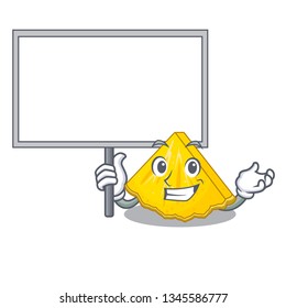 Bring board pineapple slice with in character shape