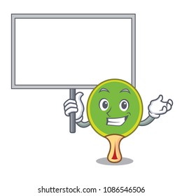 Bring board ping pong racket character cartoon
