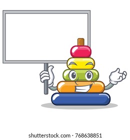 Bring board pyramid ring character cartoon