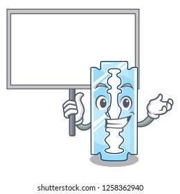 Bring board razor blade isolated on a mascot