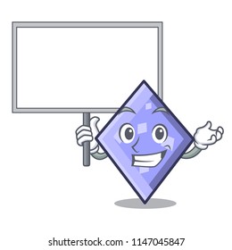 Bring board rhombus character cartoon style