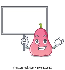 Bring board rose apple character cartoon