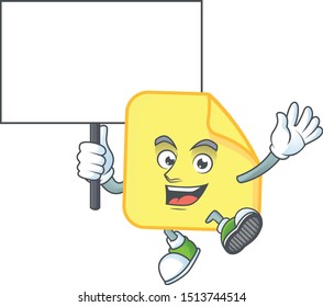 Bring board rounded sticker paper cartoon with mascot