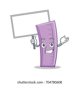 Bring board ruler character cartoon design