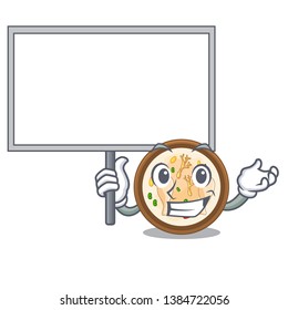 Bring board Samgyetang served in hot cartoon bowl