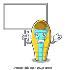 Bring board sleeping bad character cartoon