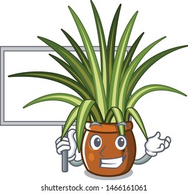 Bring board spider plant in the character shape