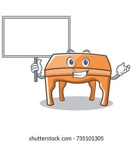 Bring board table character cartoon style
