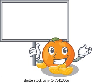 Bring board tangerine fruit slices on character plate