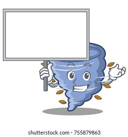 Bring board tornado character cartoon style