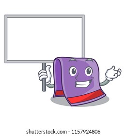 Bring board towel character cartoon style
