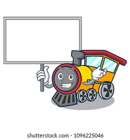 Bring board train character cartoon style