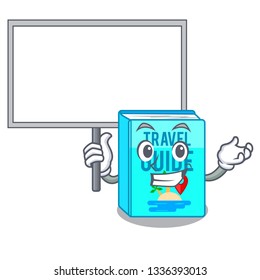 Bring board travel guide book the shape mascot