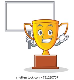 Bring board trophy character cartoon style