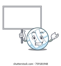 Bring board volley ball character cartoon