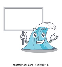 Bring board wave character cartoon style
