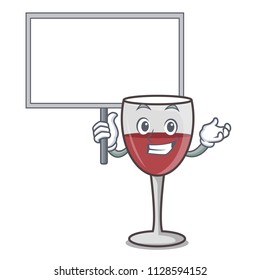 Bring board wine character cartoon style