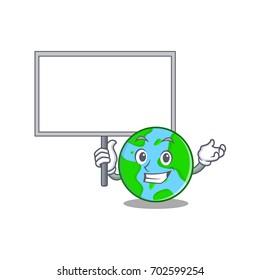 Bring board world globe character cartoon