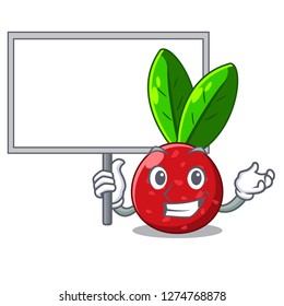 Bring board yangmei fruit in a cartoon basket
