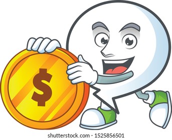 Bring coin shape circle bubble for text icon.