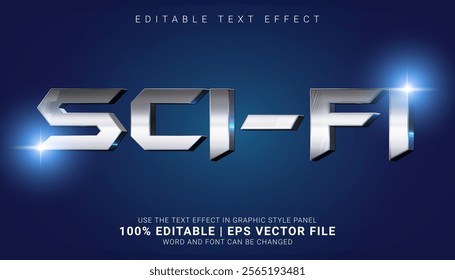 Bring a futuristic vibe to your designs with this Futuristic 3D SCI-FI Text Effect. Perfect for posters, gaming projects, social media, and tech-themed visuals