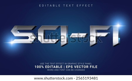 Bring a futuristic vibe to your designs with this Futuristic 3D SCI-FI Text Effect. Perfect for posters, gaming projects, social media, and tech-themed visuals