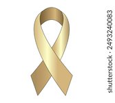 Bring hostages home. Golden Ribbon isolated white background. Gold gradient Ribbon design. Vector illustration can used web social media banner poster template design.