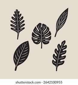 bring the lush beauty of the tropics into your creative work with this versatile collection high-quality tropical leaf brushes