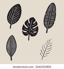bring the lush beauty of the tropics into your creative work with this versatile collection high-quality tropical leaf brushes