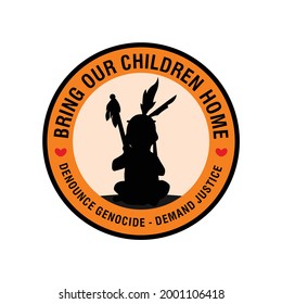 Bring Our Children Home. Every Child Matters and Orange Shirt Day Canada. 30 September. National Day of Truth and Reconciliation. Memorial in Tribute to children of Residential School in Kamloops.