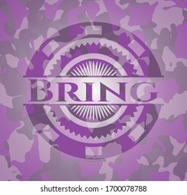 Bring pink and purple on camouflage pattern. Vector Illustration. Detailed.