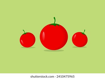 Bring a touch of deliciousness to your creative projects with this exquisite vector design featuring an alluring trio of tomatoes. Each tomato is rendered in eye-catching detail and style