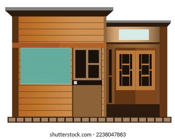 Bring a touch of nostalgia to your coloring book with this old wooden house illustration. Its intricate details and rustic charm make it perfect for coloring and decorating any living space.