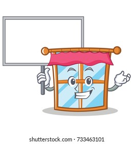 With bring windows character cartoon style