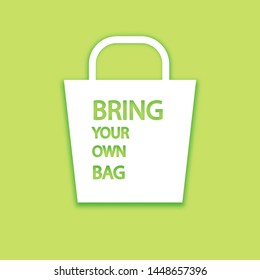 bring your own plastic bags . paper cut and craft style . 