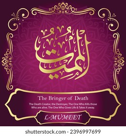 The Bringer of Death. The Death Creator, the Destroyer, The One Who Kills those
Who are alive. The One Who Gives Life and Takes It away.