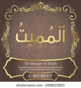 The Bringer of Death.
The Death Creator, the Destroyer, The One Who Kills those
Who are alive. The One Who Gives Life and Takes It away.