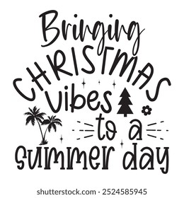 bringing Christmas vibes to a summer day