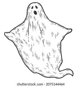 Bringing, ein Anzug aus einem Blatt. Sketch-Kratzer-Imitation. Schwarz-Weiß.