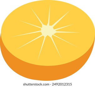Tropische Frische durch orangefarbene Vektorgrafik