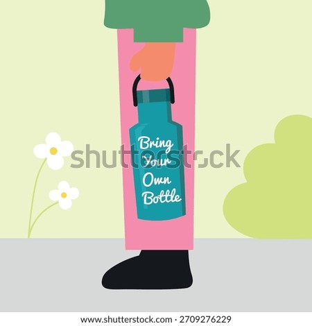 Bringing your own drink bottle for environmental conservation