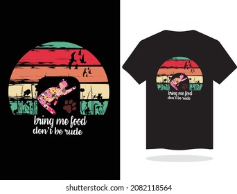 Bring-Me-Food cat t shirt design