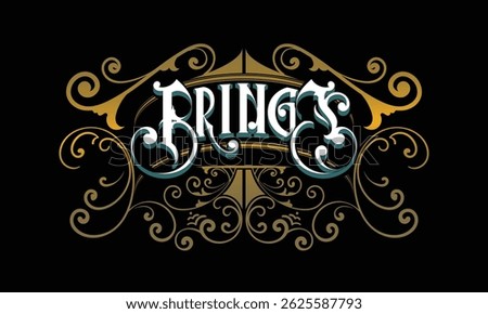 BRINGS lettering custom style design