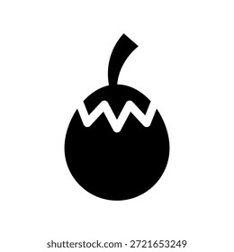 Brinjal Icon Vector Symbol Design Illustration