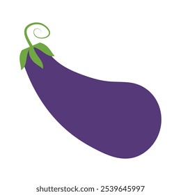 Brinjal icon. Vegetable Icon on white background. vector illustration.