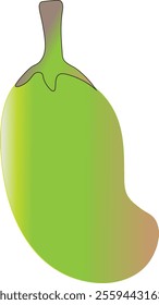 A Brinjal vector style with white background.