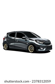 Brio City Car Automotive Modification Vector